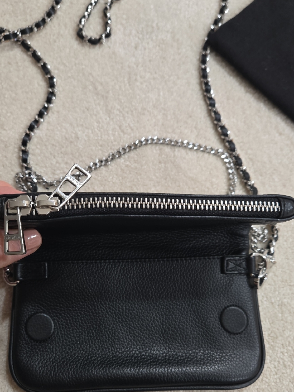 Zadig & Voltaire Black Rockstar NANO Crossbody - Picture 6 of 7